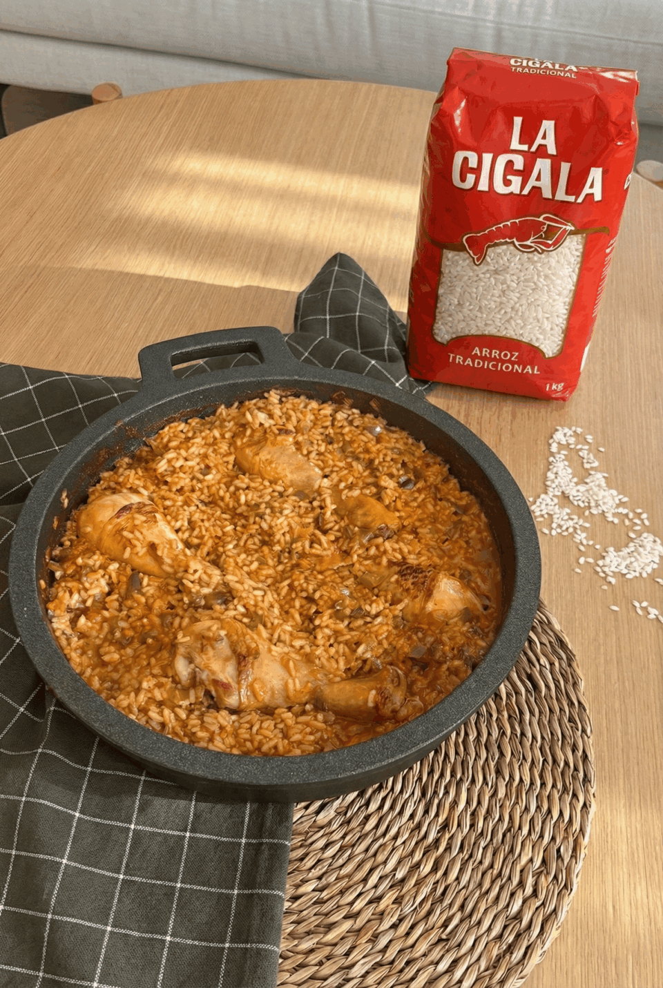 Arroz con pollo casero delicioso