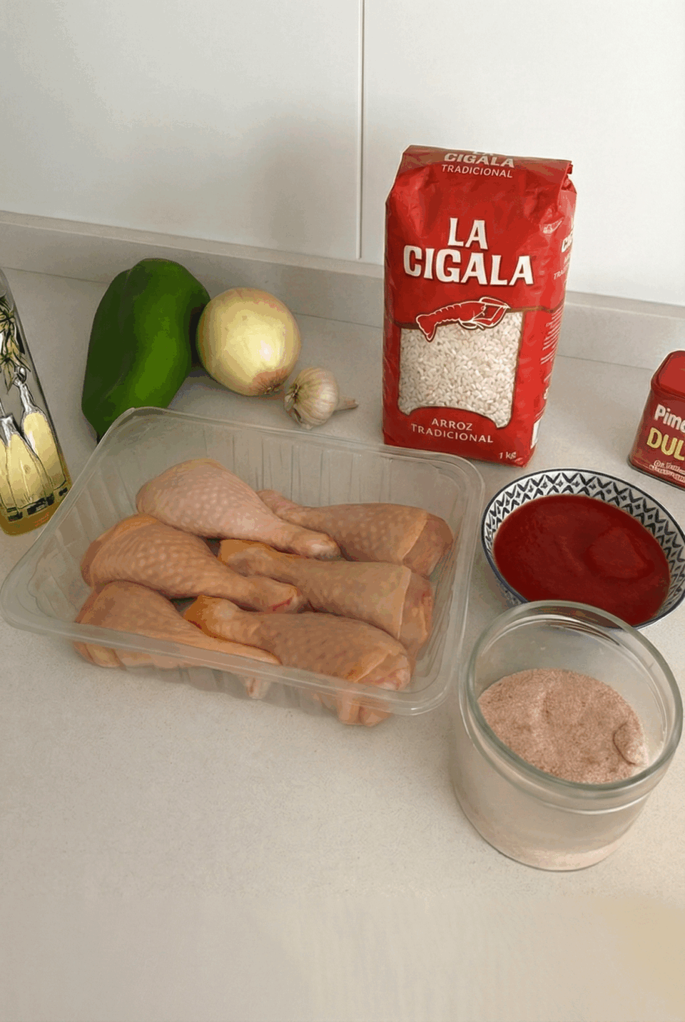 Ingredientes arroz con pollo