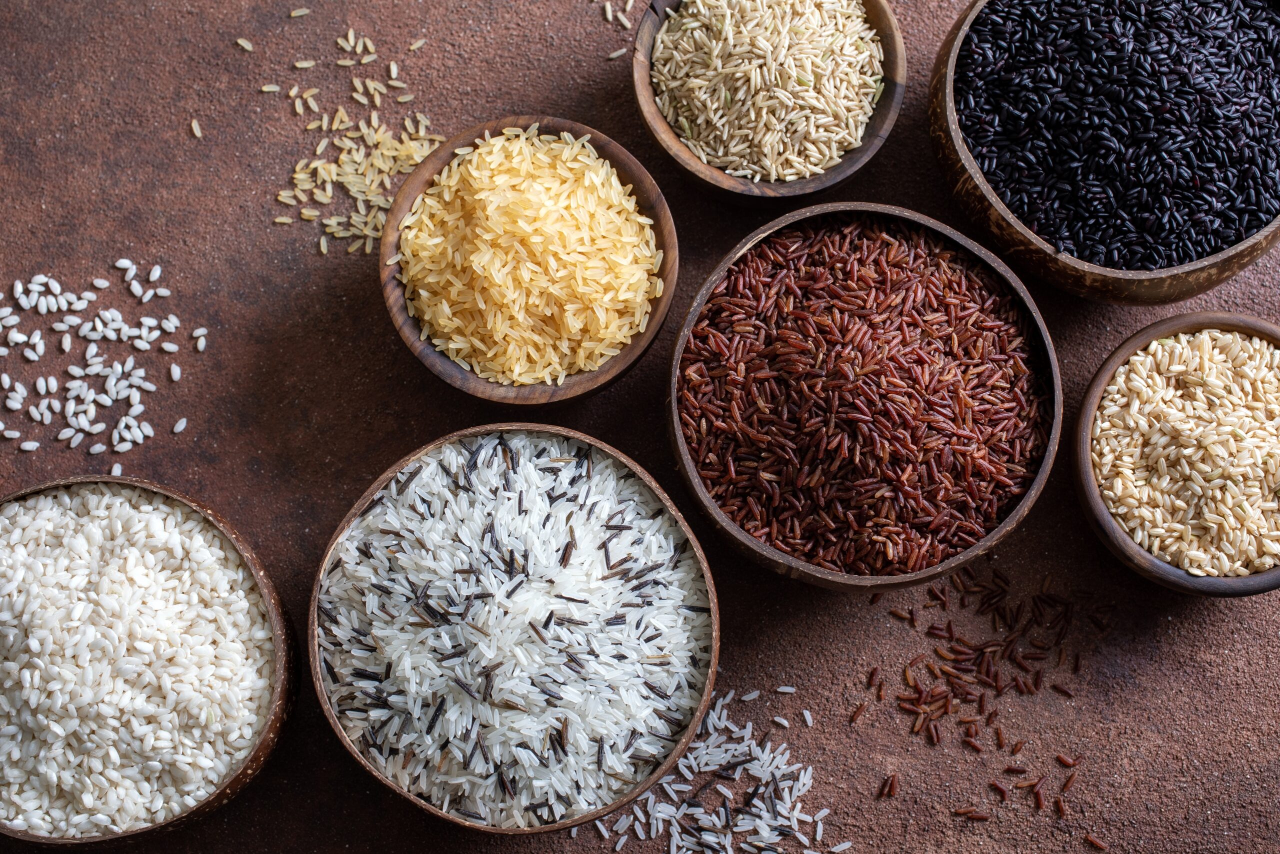 Tipos de arroz diferentes