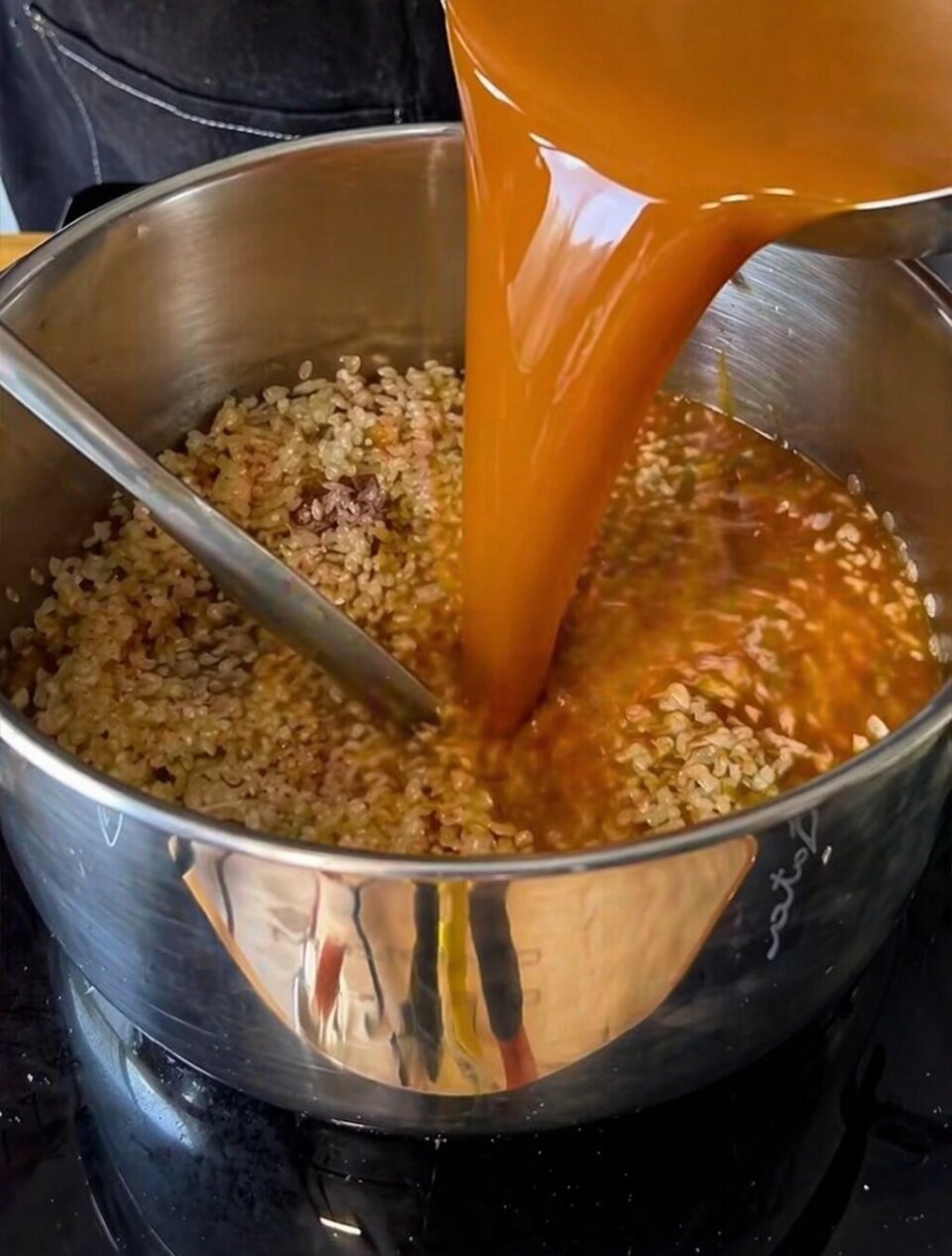 añadir caldo