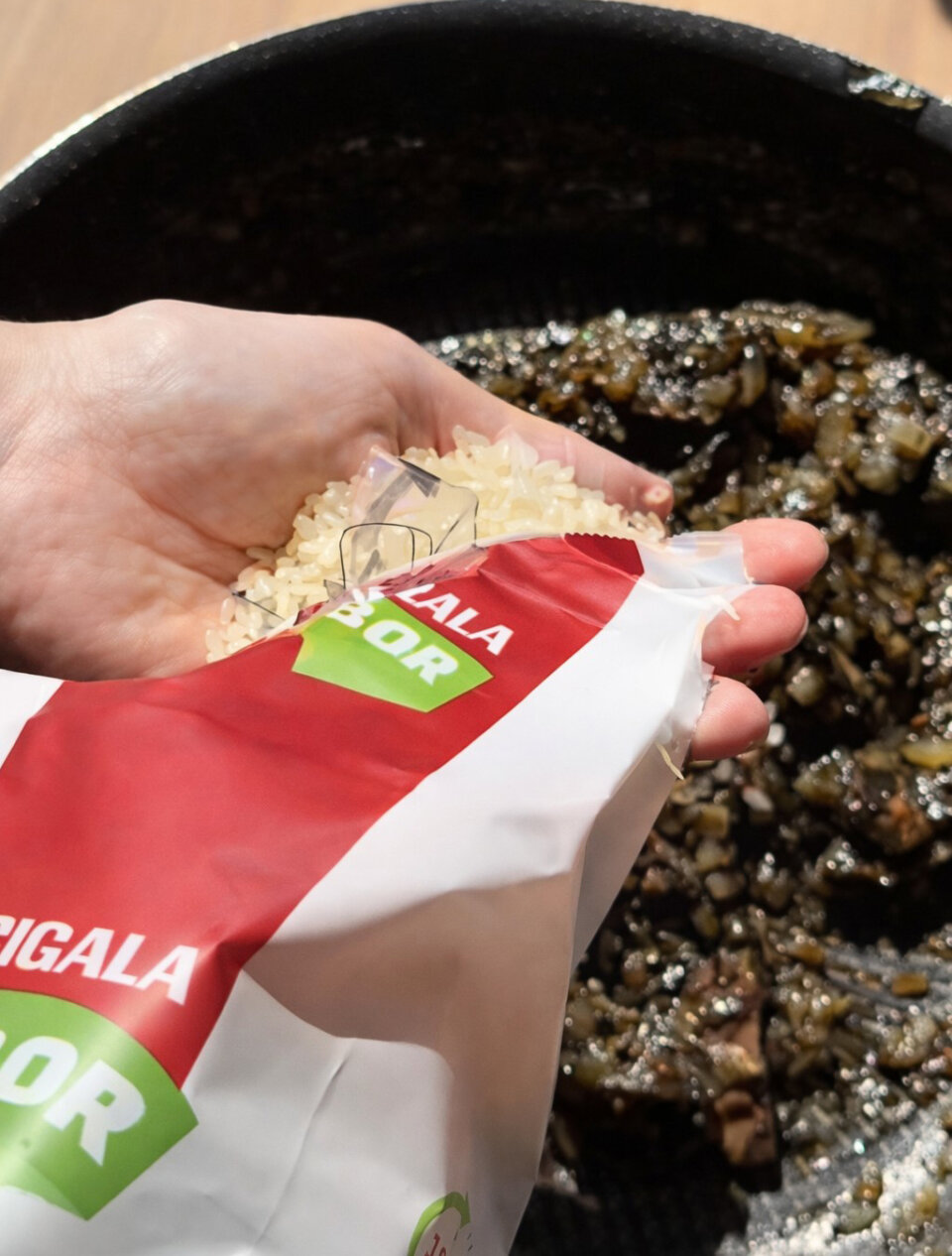 echar el arroz para arroz de playa rápido