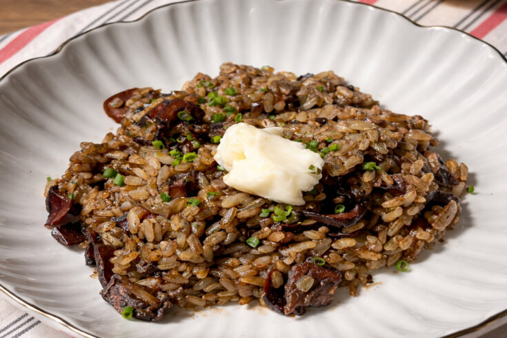 Emplatado para arroz de playa rápido