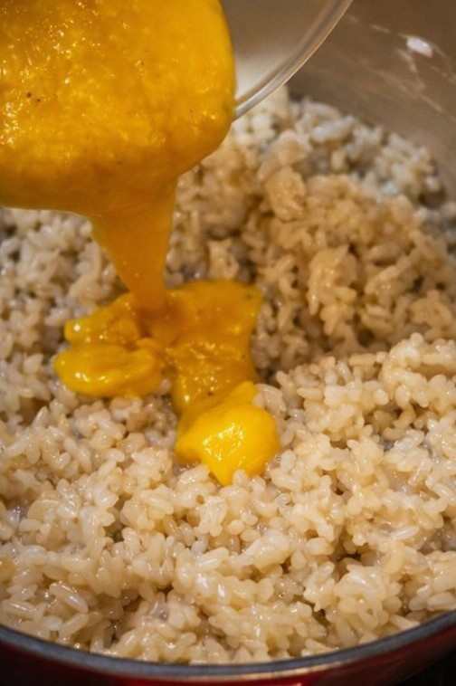 Mezclar con huevo carbonara