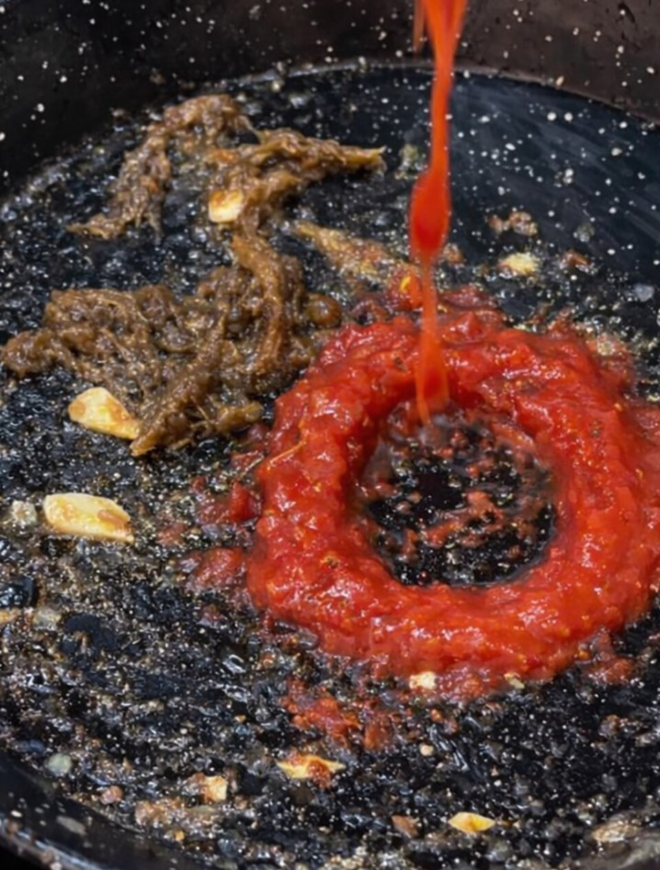 sofrito para arroz negro