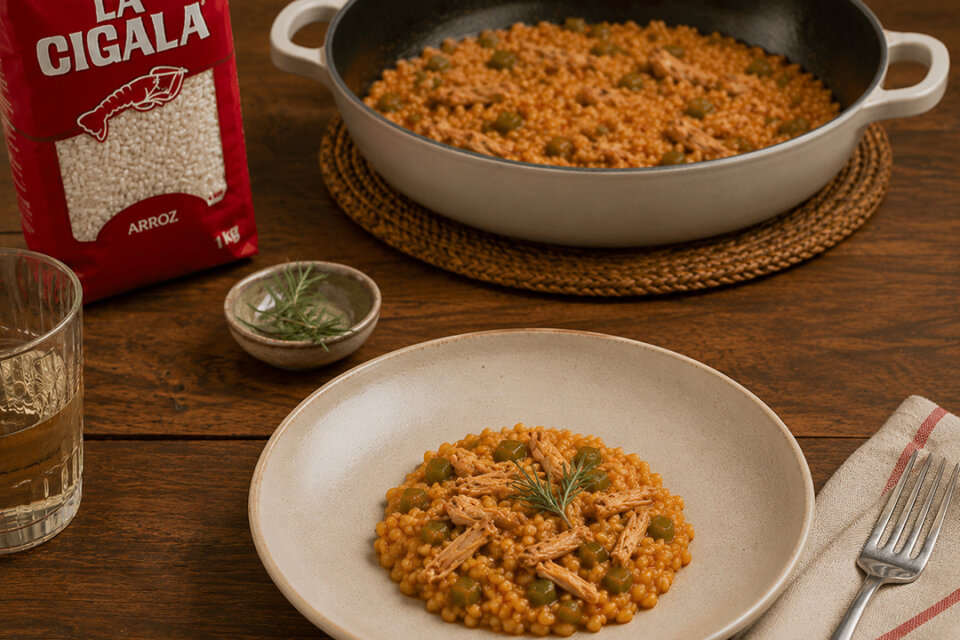 Arroz con conejo y romero