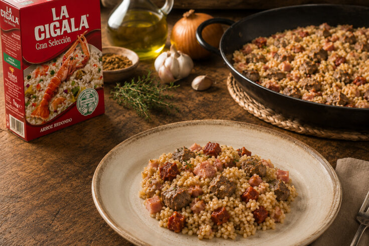 arroz campero de cabrito