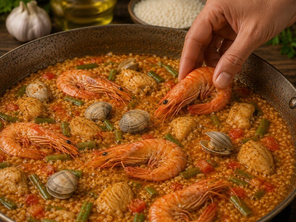 añadir gambas