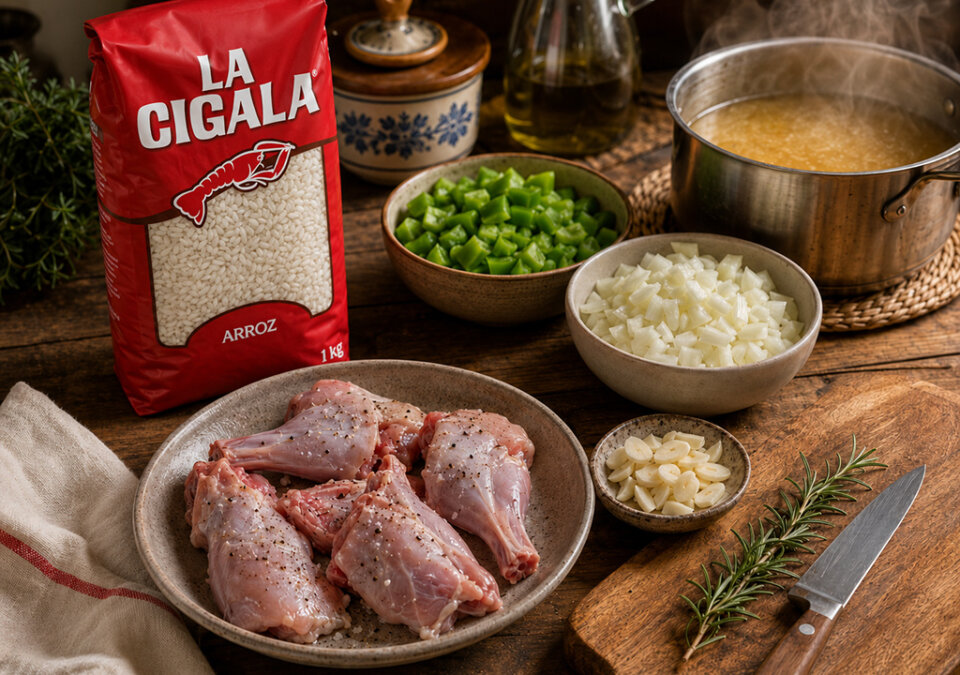preparación ingredientes