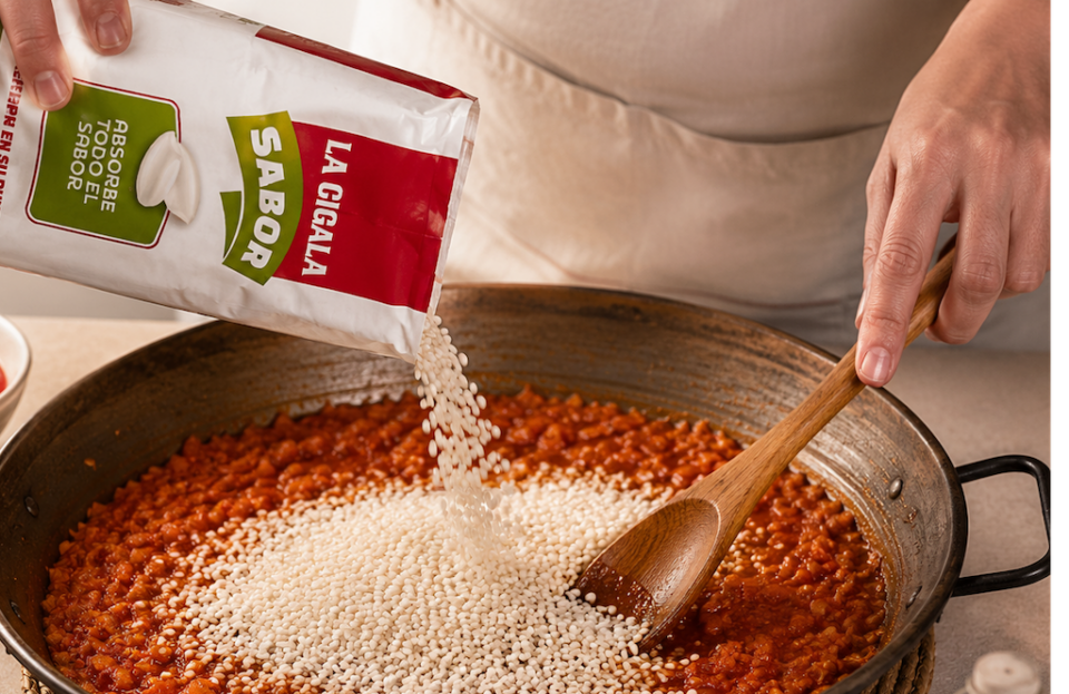 Agregar arroz