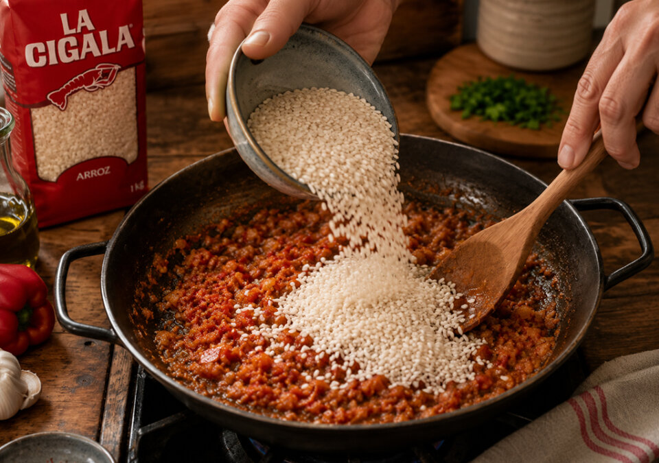 incorporar arroz