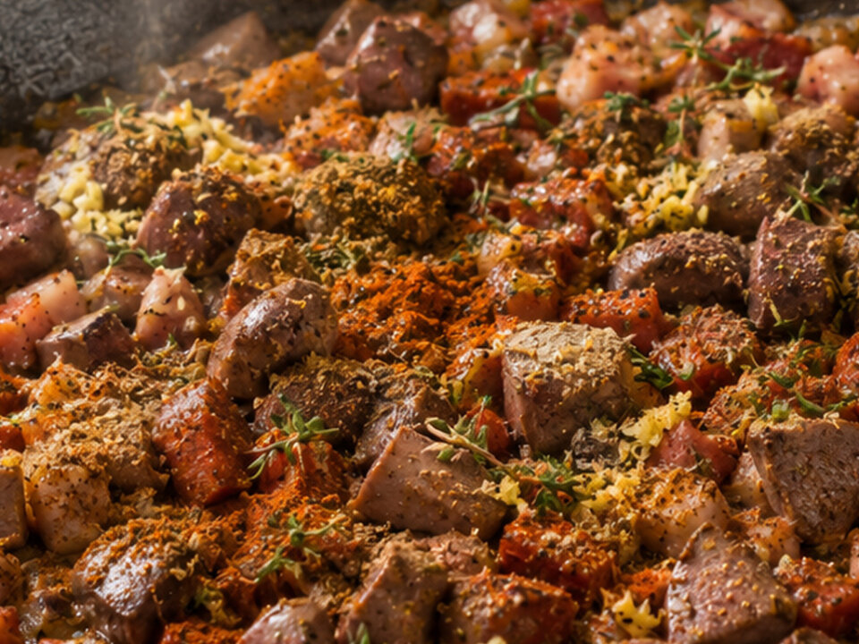 añadir los menudillos para arroz campero de cabrito
