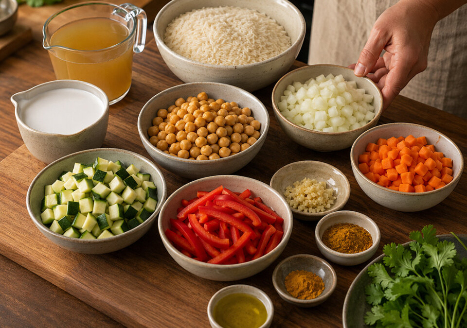 preparar los ingredientes